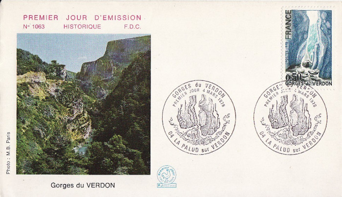 FDC Franta -Gorges du Verdon- geografie