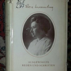 Rosa Luxemburg AUSGEWAHLTE REDEN UN SCHRIFTEN