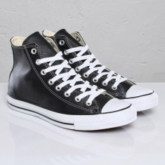 Tenisi Converse All Star High piele negri, UNISEX, 100% ORIGINALI foto