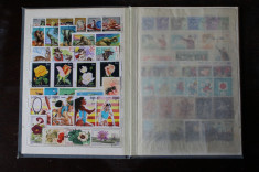 Clasor 2 (Album) cu 600 de timbre toate diferite! foto