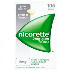 SUPER OFERTA! Nicorette.Original Flavour 2 mg.Cutie 105 gume. foto