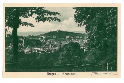 2854 - BRASOV, Panorama - old postcard - unused foto