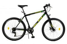 Bicicleta TERRANA 2623 - model 2015-Negru-Galben-485 mm foto