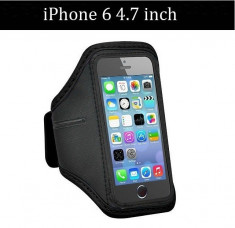 Armband husa brat telefon pt alergat pentru iPhone 6 4.7 inch husa mana NEGRU foto