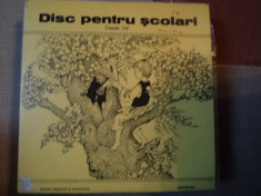 DISC PENTRU SCOLARI CLASA IV educatie muzicala elevi RSR disc VINYL LP cs 014 foto