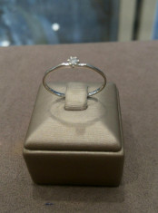Inel aur alb cu Diamant-Super Okazie foto