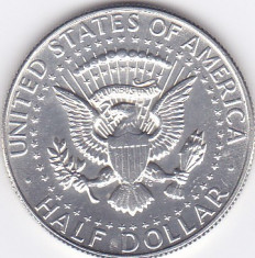 Moneda Statele Unite ale Americii 1/2 Dolar 1967 - KM#202 UNC (argint 0,400) foto