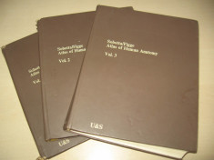 ATLAS DE ANATOMIE UMANA , SET 3 VOLUME, BOGAT ILUSTRATE foto