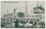 2843 - CONSTANTA, ships on the Blacksee - old postcard - used - 1918, Circulata, Printata