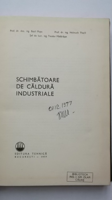 Bazil Popa, s.a. - Schimbatoare de caldura industriale