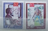 MALTA 1981 &ndash; RECUPERAREA PERSOANELOR CU DIZABILITATI, serie nestampilata, N3, Nestampilat