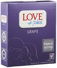 Prezervative Love Plus Grape 3 buc foto