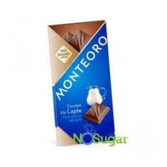 Ciocolata cu Lapte fara Zahar Monteoro 90gr Sly Diet foto
