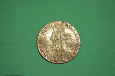 moneda aur ducat Olanda 1750 foto