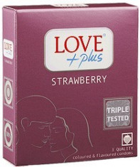 Prezervative Love Plus Strawberry 3 buc foto