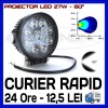 PROIECTOR LED ROTUND 12V, 24V - OFFROAD, SUV, UTILAJE - 27W DISPERSIE 60 GRADE, ZDM