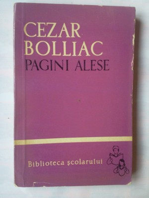 CEZAR BOLLIAC - PAGINI ALESE foto