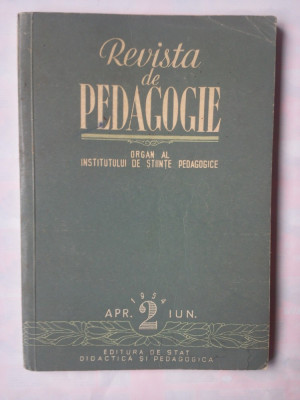 REVISTA DE PEDAGOGIE 2/1954 foto