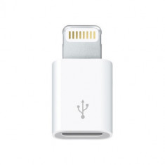 Adaptor micro usb la iPhone 5 5S 5C 6 Touch iPod Nano 7 Apple MicroUSB lightning foto