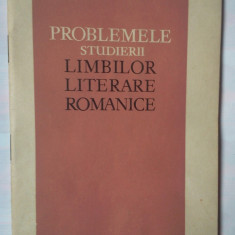 R.A. BUDAGOV - PROBLEMELE STUDIERII LIMBILOR LITERARE ROMANICE