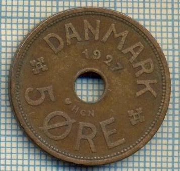 6055 MONEDA - DANEMARCA (DANMARK) - 5 ORE - ANUL 1927 -starea care se vede foto