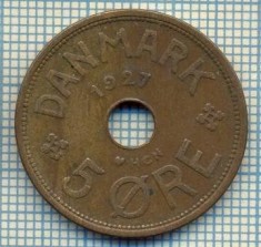 6059 MONEDA - DANEMARCA (DANMARK) - 5 ORE - ANUL 1927 -starea care se vede