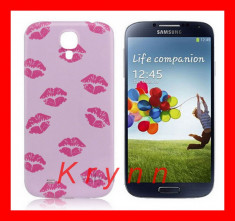 H32 - Carcasa Baterie Spate Samsung Galaxy S4 I9500, Pupici, Kiss + FOLIE! foto