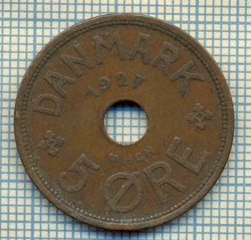 6053 MONEDA - DANEMARCA (DANMARK) - 5 ORE - ANUL 1927 -starea care se vede foto