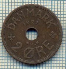 6045 MONEDA - DANEMARCA (DANMARK) - 2 ORE - ANUL 1927 -starea care se vede