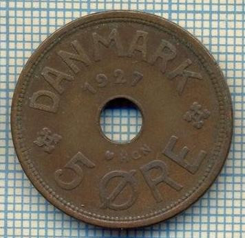 6058 MONEDA - DANEMARCA (DANMARK) - 5 ORE - ANUL 1927 -starea care se vede foto