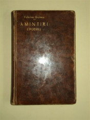 Amintiri (Poesii), de Valerian Urisanu, Bucuresti, 1895 foto