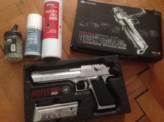 Vand Tokyo Marui .50 ae chrome stainless steel Desert Eagle full metal blowback foto