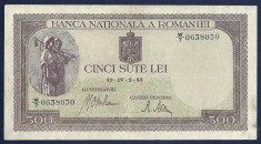 ROMANIA 500 LEI 1941 [11] filigram BNR orizontal foto
