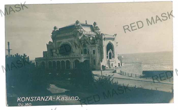 2882 - CONSTANTA, Cazino - old postcard, real PHOTO - used