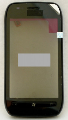 Touchscreen+carcasa fata Nokia Lumia 710 original Swap Black foto