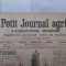 Jurnalul LE PETIT JOURNAL AGRICOLE din anul 1905 (toate aparitiile - 52) - in limba franceza