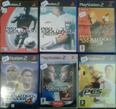 LOT 6 Jocuri - Pro Evolution Soccer PES 1 2 3 4 5 6 - JOC PS2 Playstation ( GameLand - sute de jocuri ) foto