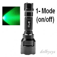 Lanterna tactica C8 cu LED Cree VERDE cu 1 Mod de iluminare - Set foto