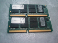 MEMORIE SDRAM LAPTOP 512MB PC133 KINGSTON IMPECABIL. foto