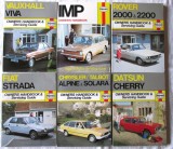 Manual Haynes. ROVER 2000, IMP, DATSUN CHERRY, FIAT etc. Text in engleza. Noi