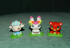 Lot 3 figurine surpriza Kinder Winx Club, Love &amp;amp; Pet, Milly, Pepe, Belle, anime foto