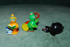 Lot 3 figurine surpriza Kinder, Barbapapa 2011: Barbamama, Barbaletta, Barbalala foto