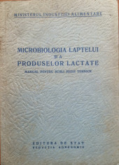 MICROBIOLOGIA LAPTELUI SI A PRODUSELOR LACTATE - MANUAL PENTRU SCOLI MEDII TEHNICE foto