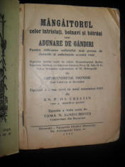 Mangaietorul celor intristati , bolnavi si batrani sau Adunare de ganduri. TOMA N. DINNISCHIOTU, 1942 foto