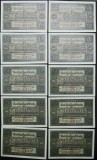 SV * Germania 10 MARK 1920 UNC PRET per BANCNOTA * SERII CONSECUTIVE