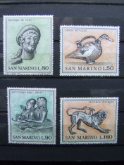 1971 san marino,arta etrusca,serie completa nestampilata mnh foto