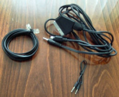 Lot de cabluri scart, audio si cablu de linie telefonica - OFERTA foto