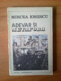 H6 Adevar si metafora - Mircea Ionescu, 1988