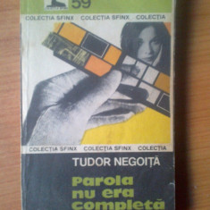 k1 Parola nu era completa - Tudor Negoita