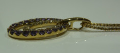 Colier aur 14k cu amethyst foto